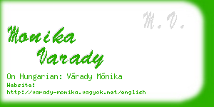 monika varady business card